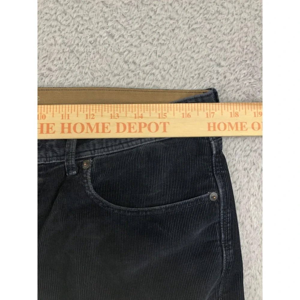 Banana Republic Corduroy Pants Mens 34x30 (Tag 33x30) Navy Blue Straight *Flaw